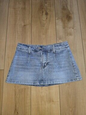ELLEVEN Stretchy Cargo Denim Skirt sz XS